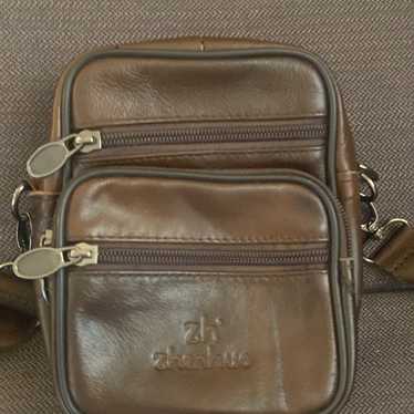 vintage leather sling bag - image 1