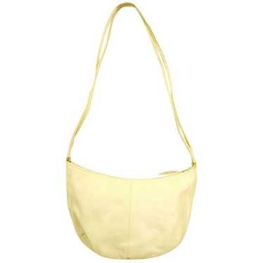 Hudson's Vintage Shoulder Beige Leather Hobo Bag