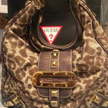 Vintage GUESS leopard purse - image 1