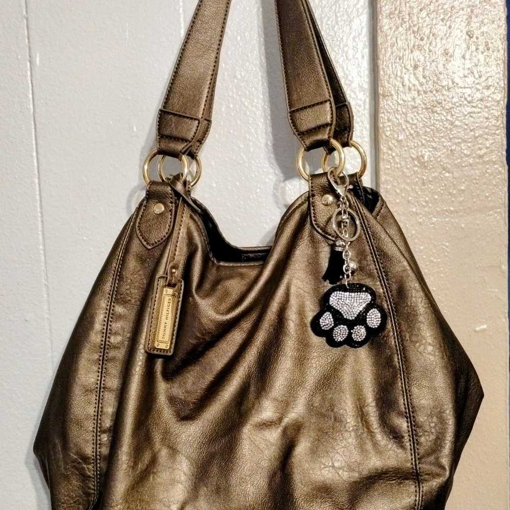 Vintage Tommy Hilfiger metallic shoulder bag - image 1