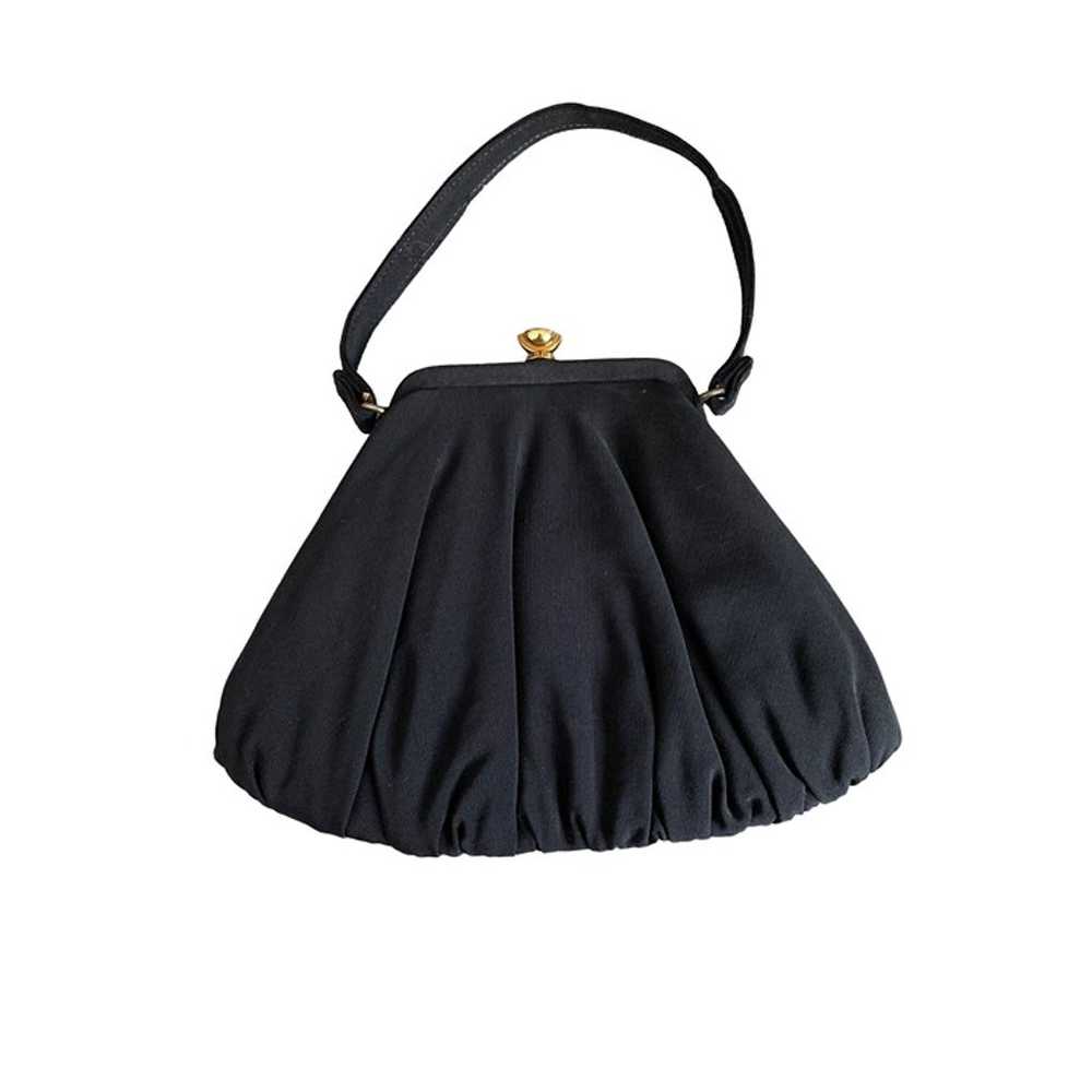 GARAY VINTAGE BLACK FABRIC MINI HANDBAG - image 2