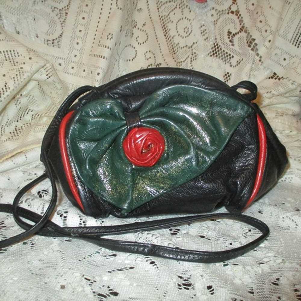 vintage Noble Handbags leather shoulder/cross bod… - image 2