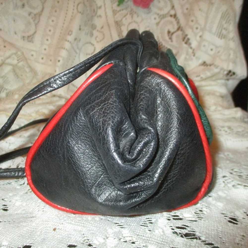 vintage Noble Handbags leather shoulder/cross bod… - image 4