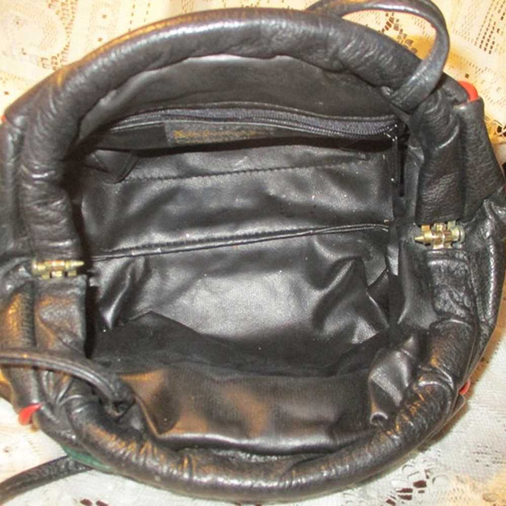 vintage Noble Handbags leather shoulder/cross bod… - image 7