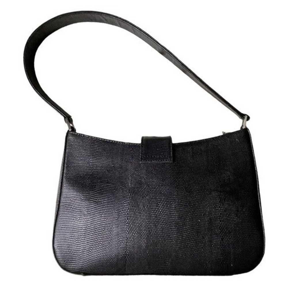 Ann Taylor Pebbled Black Genuine Leather Shoulder… - image 5