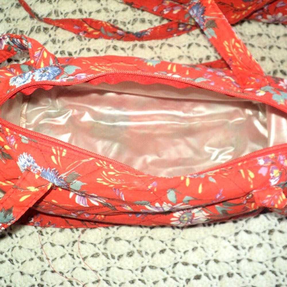 Travel Bag Set Red & Blue Floral 6 Pieces Plastic… - image 3