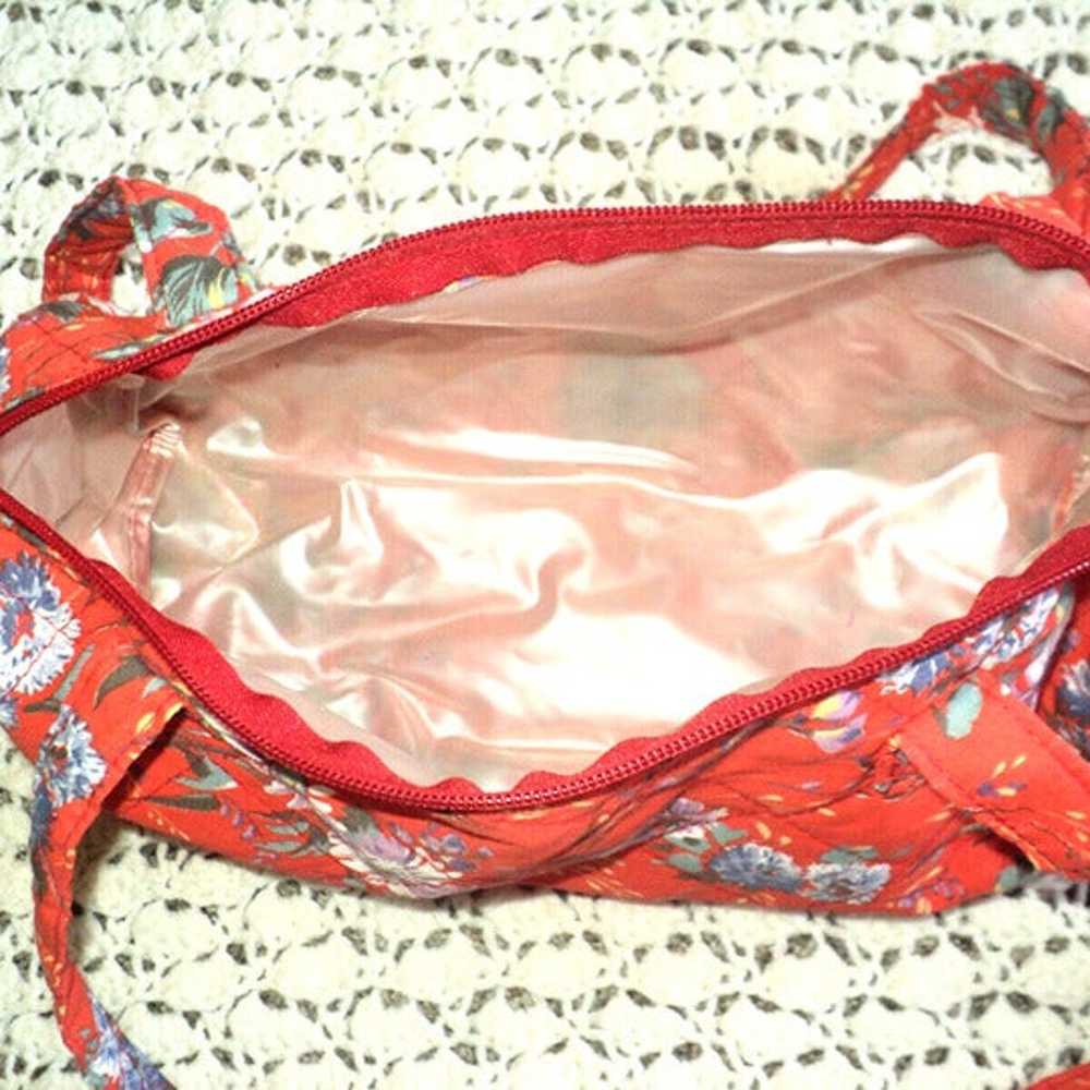 Travel Bag Set Red & Blue Floral 6 Pieces Plastic… - image 4
