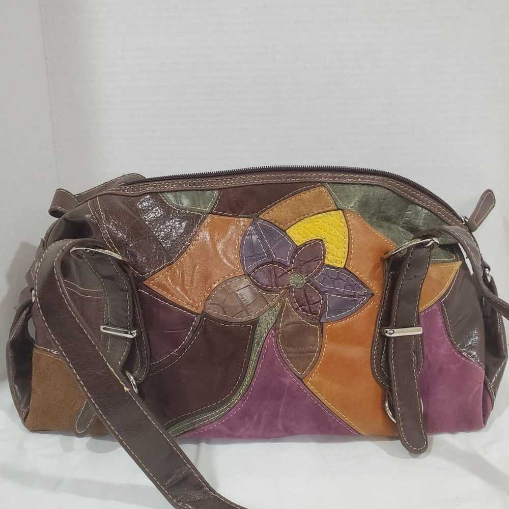 Vintage Naturalizer Patchwork Leather & Suede Pur… - image 1