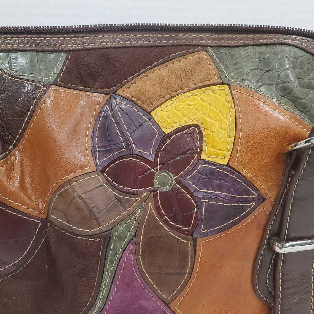 Vintage Naturalizer Patchwork Leather & Suede Pur… - image 2