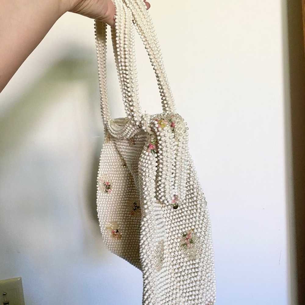 1950-1960s fully beaded bag sweet mid century fas… - image 6