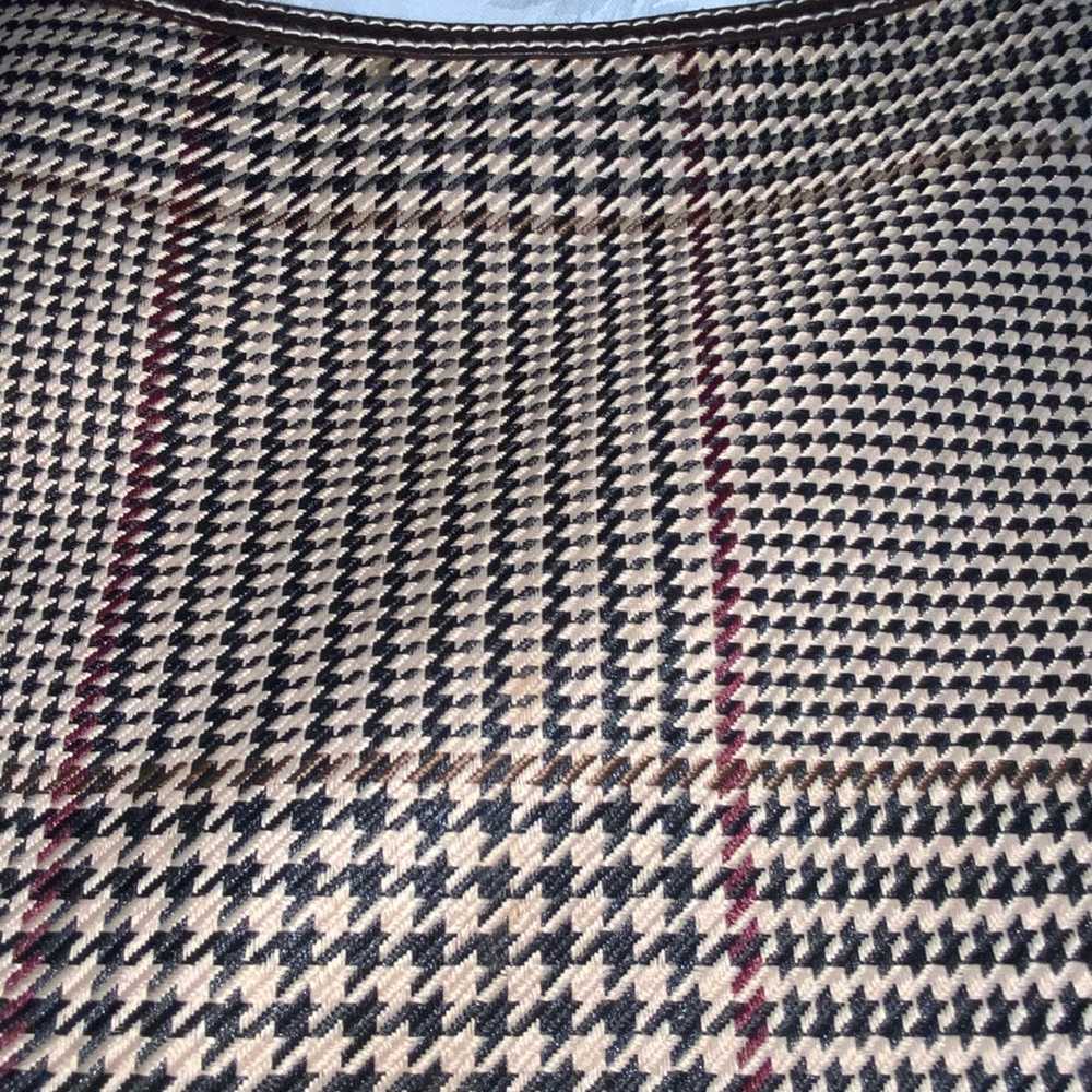 Lauren Ralph Lauren Brown Houndstooth Leather & F… - image 11