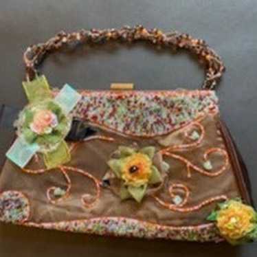 Vintage Handbag with Lace and Beads. Very Dressy - image 1