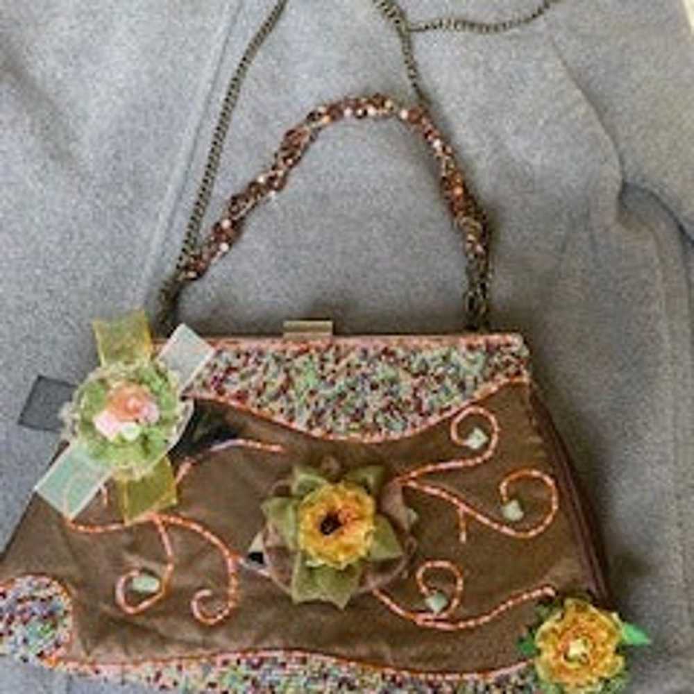 Vintage Handbag with Lace and Beads. Very Dressy - image 8