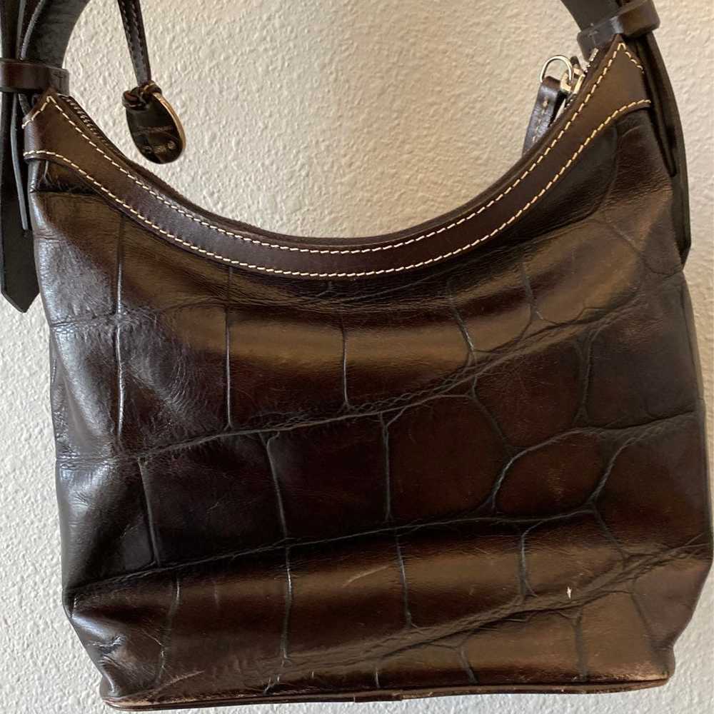 Dooney and Bourke Croc Leather Bag - image 2