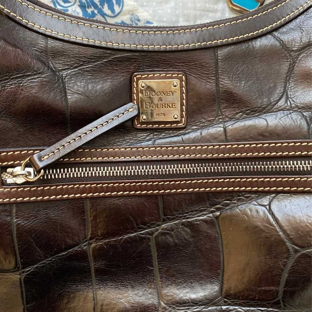 Dooney and Bourke Croc Leather Bag - image 4