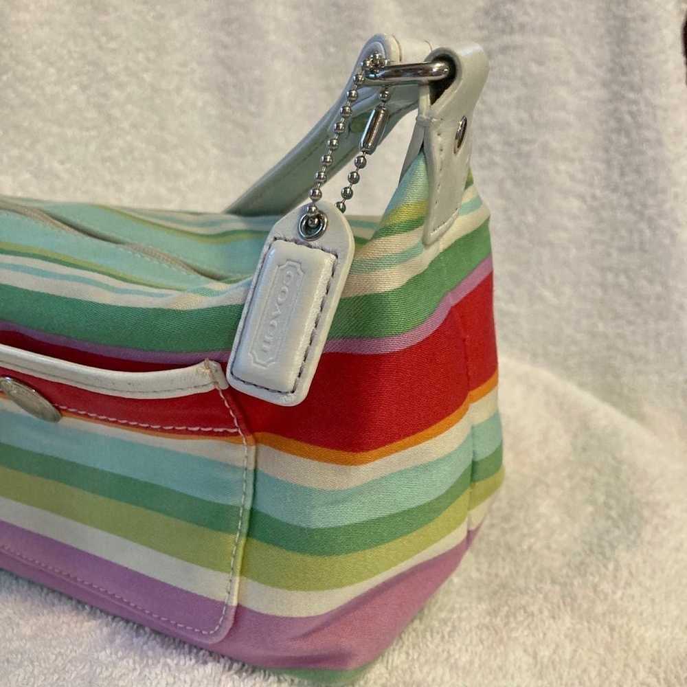 RARE VINTAGE COACH F40494 HAMPTON STRIPED WEEKEND… - image 6