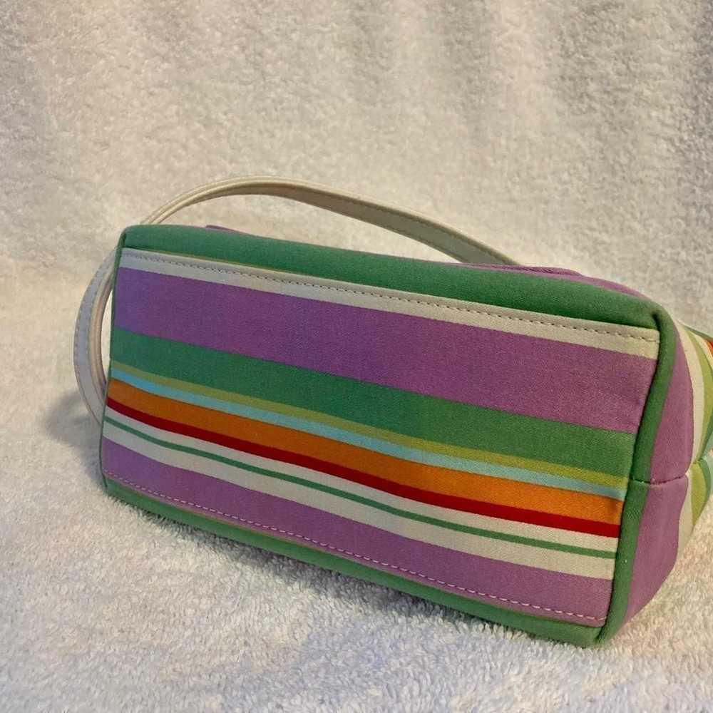 RARE VINTAGE COACH F40494 HAMPTON STRIPED WEEKEND… - image 8