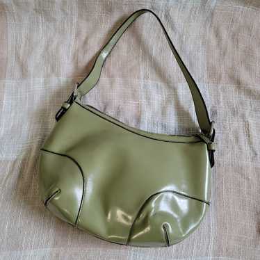 Vintage Green Patent Leather Mini Bag - image 1
