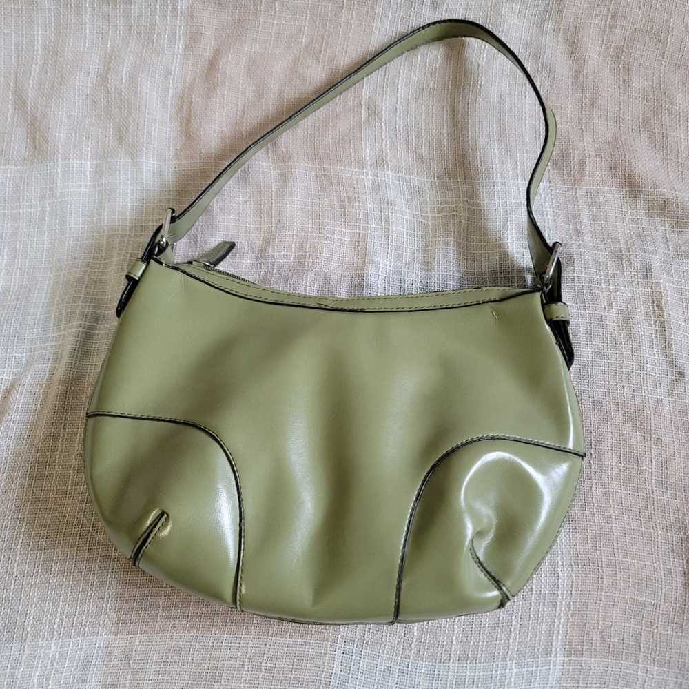 Vintage Green Patent Leather Mini Bag - image 5