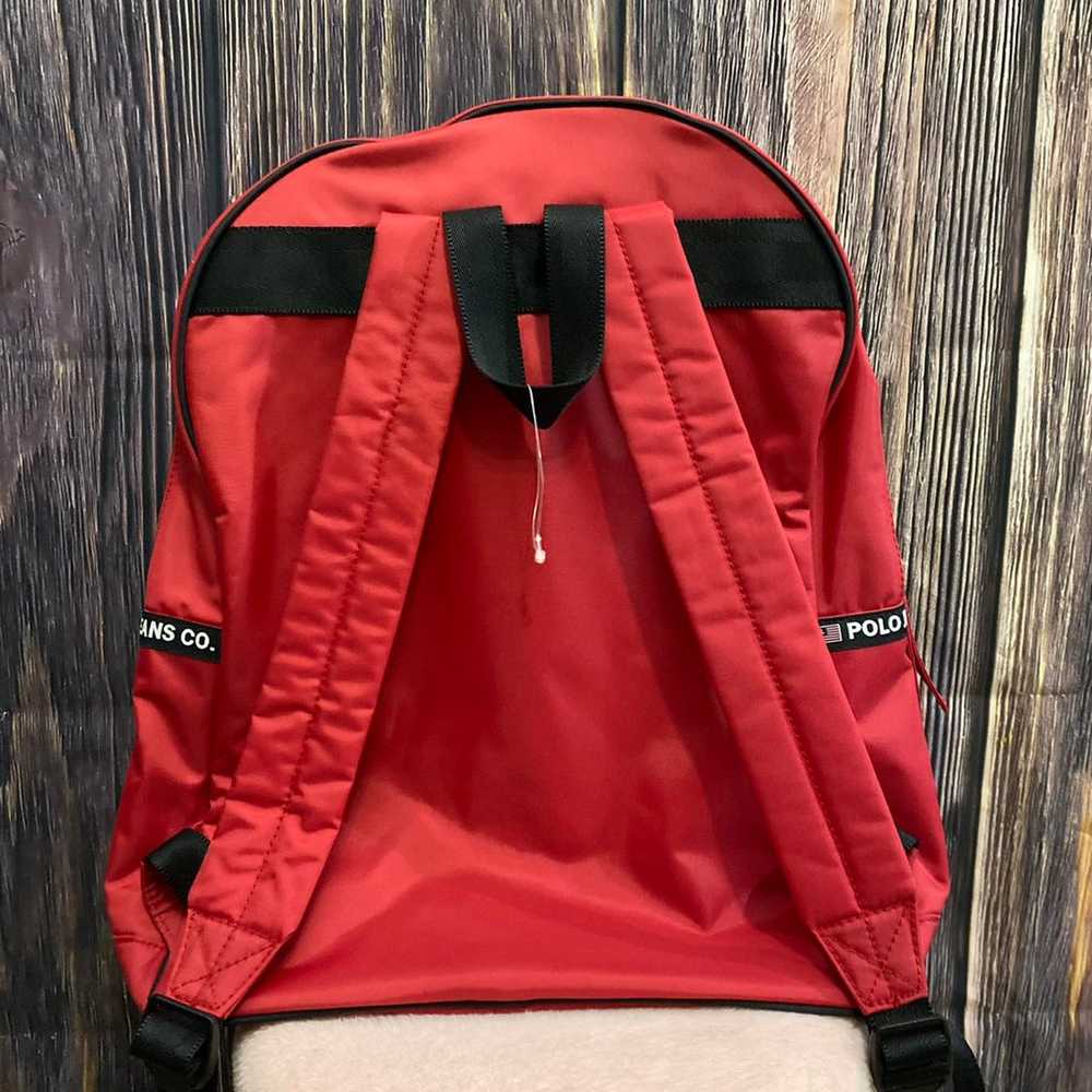 Vintage polo jeans red backpack - image 2