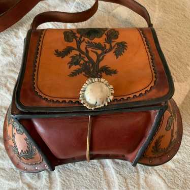 Vintage Genuine Leather Western Bag NEW