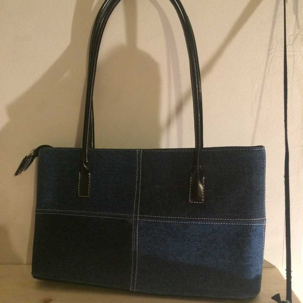 Vintage kate spade denim patchwork purse - image 4