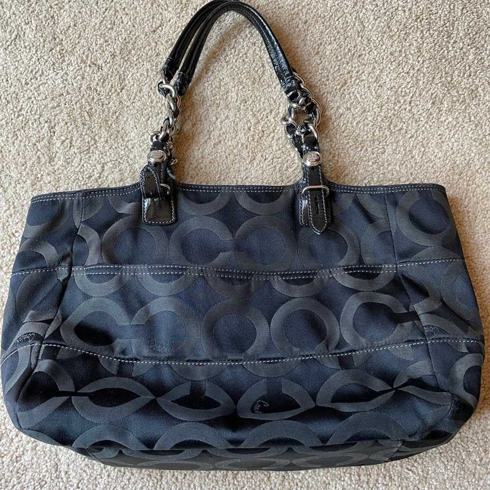 Black Vintage Coach Bag - image 2