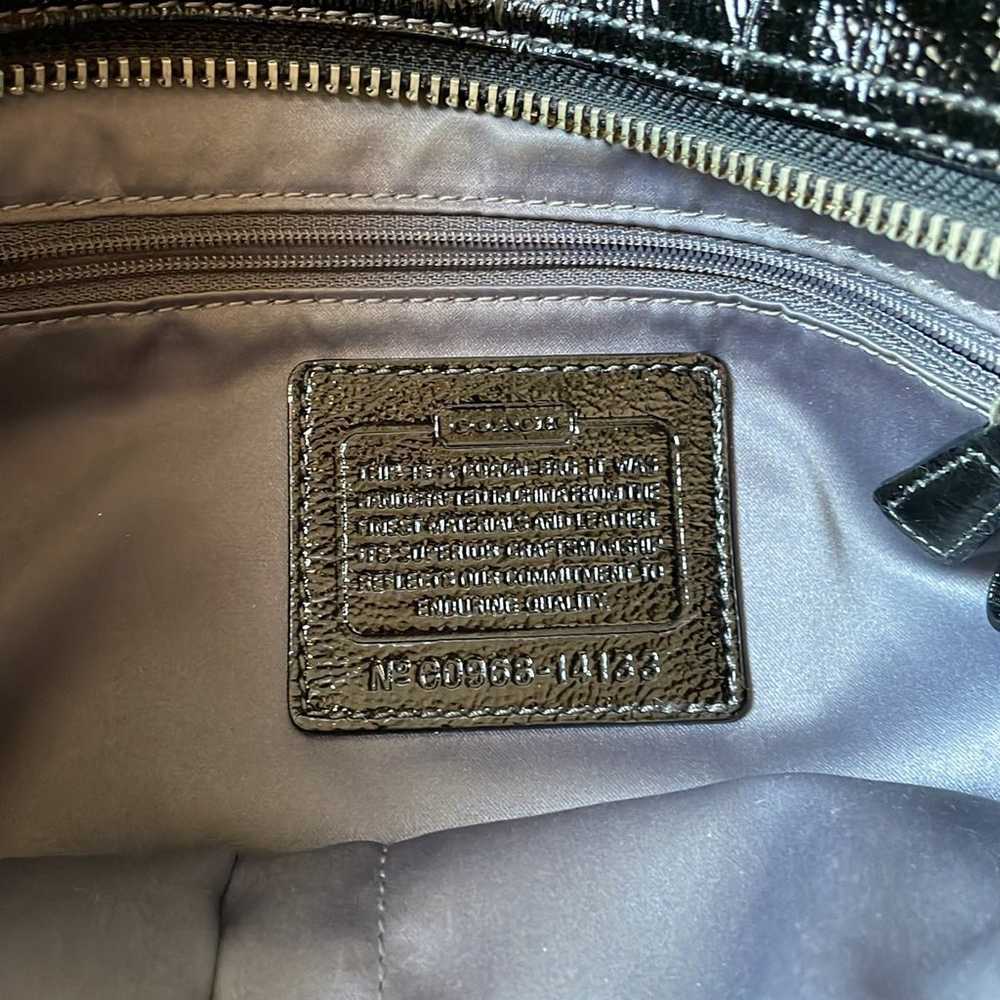 Black Vintage Coach Bag - image 7