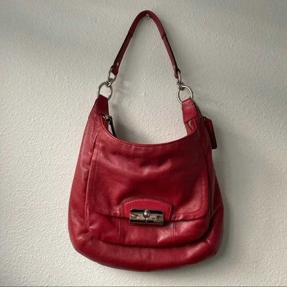 NWOT Coach Red Leather Purse - image 1