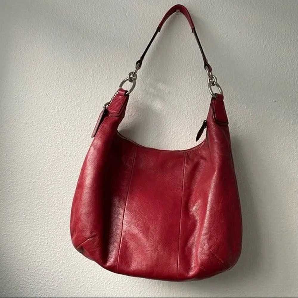 NWOT Coach Red Leather Purse - image 3