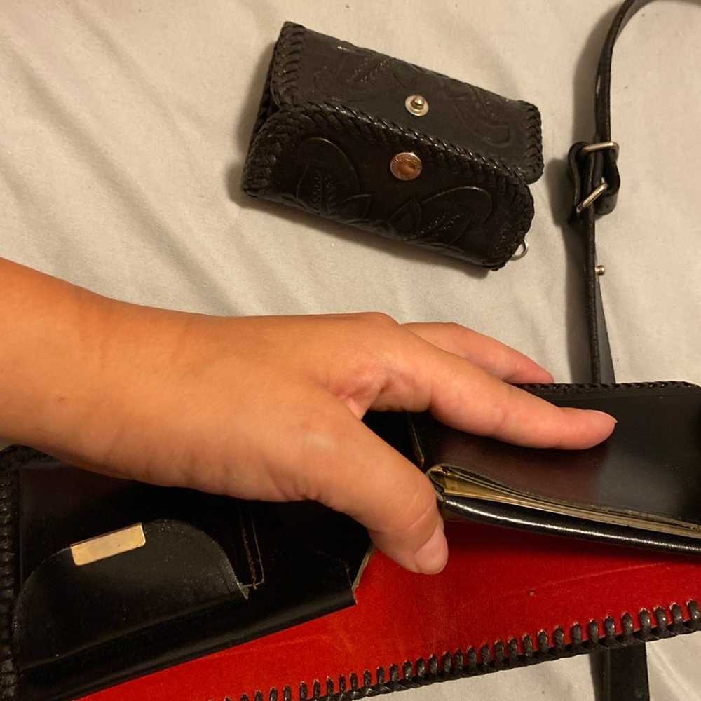 Vintage leather messenger purse - image 5