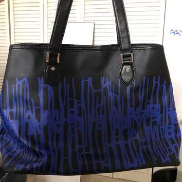 L.A.M.B Gwen Stefani Multi-Colored Jacquard/Leather Satchel Purse Bag | eBay