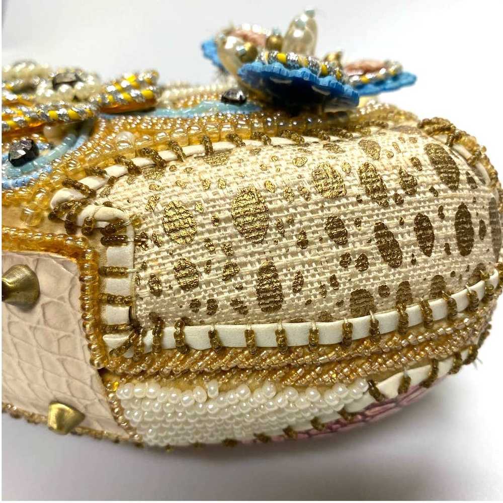 NWOT Beaded Handbag Vintage Perfect Condition Mul… - image 4