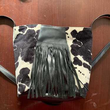 Cow Pattern Crossbody Bag Set Boho Style Shoulder Bag - Temu