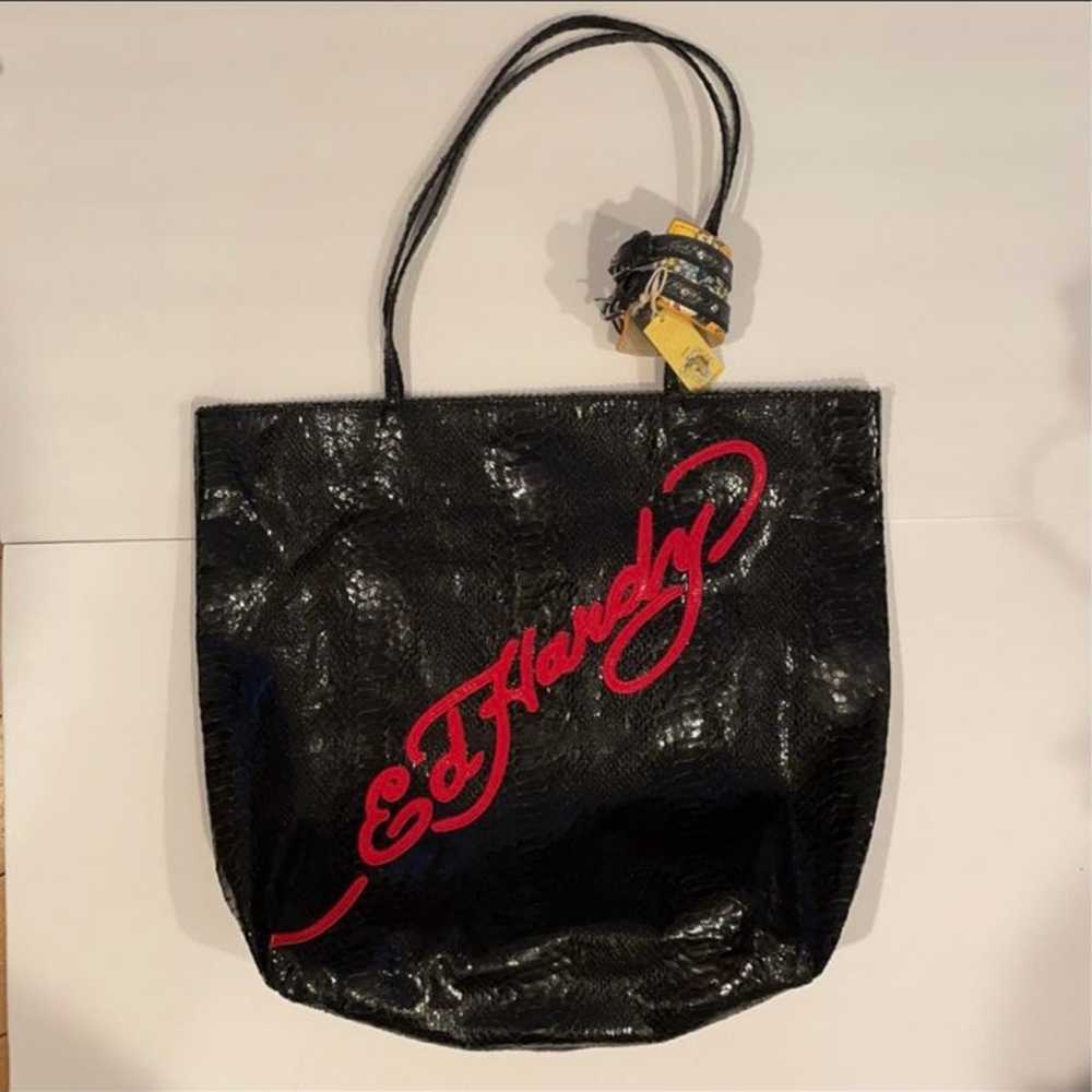 NWOT Ed Hardy Vintage Skull Tote - image 4