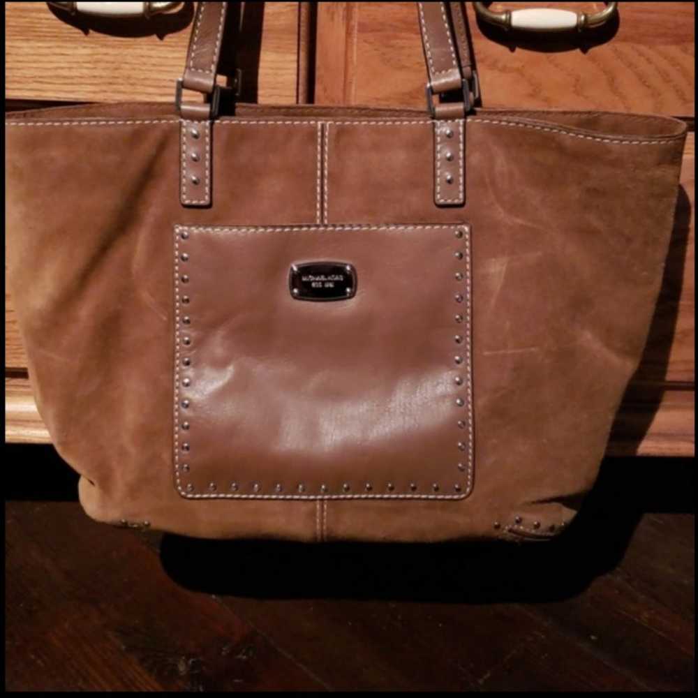 Vintage Michael Kors - Astor Suede Studded Handbag - image 1
