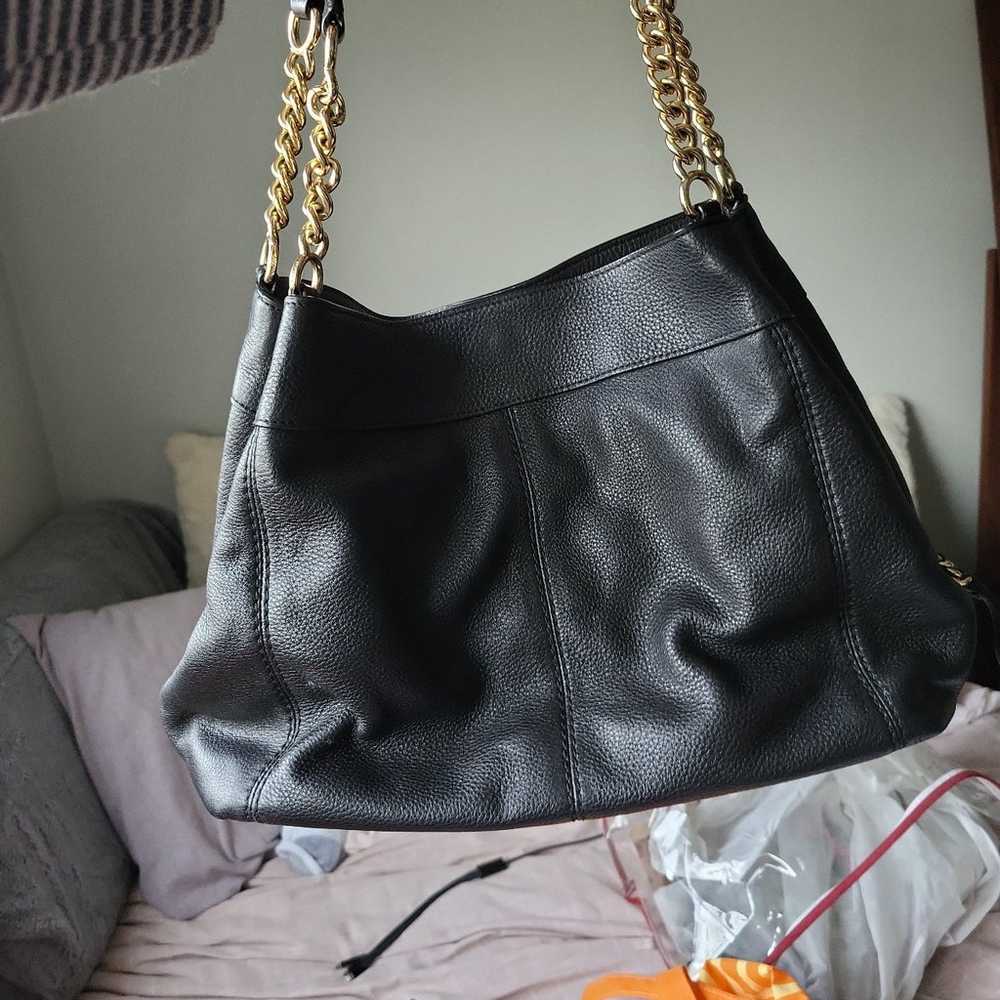 Coach purse, black, vintage - image 3