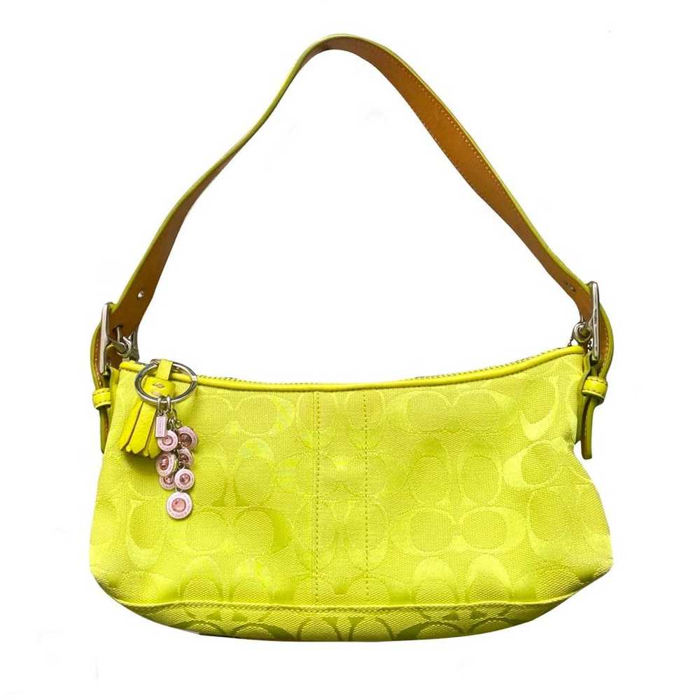 Lemon-Lime Coach Demi Bag - image 1