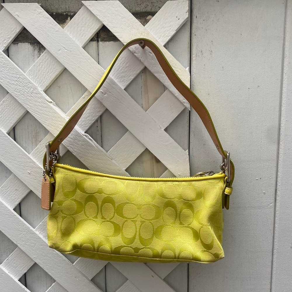 Lemon-Lime Coach Demi Bag - image 4