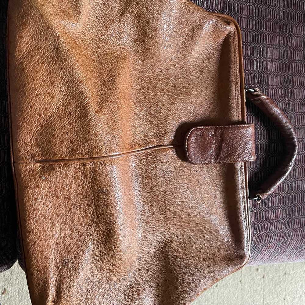 Genuine Ostrich Leather Doctors Bag - vintage - image 2