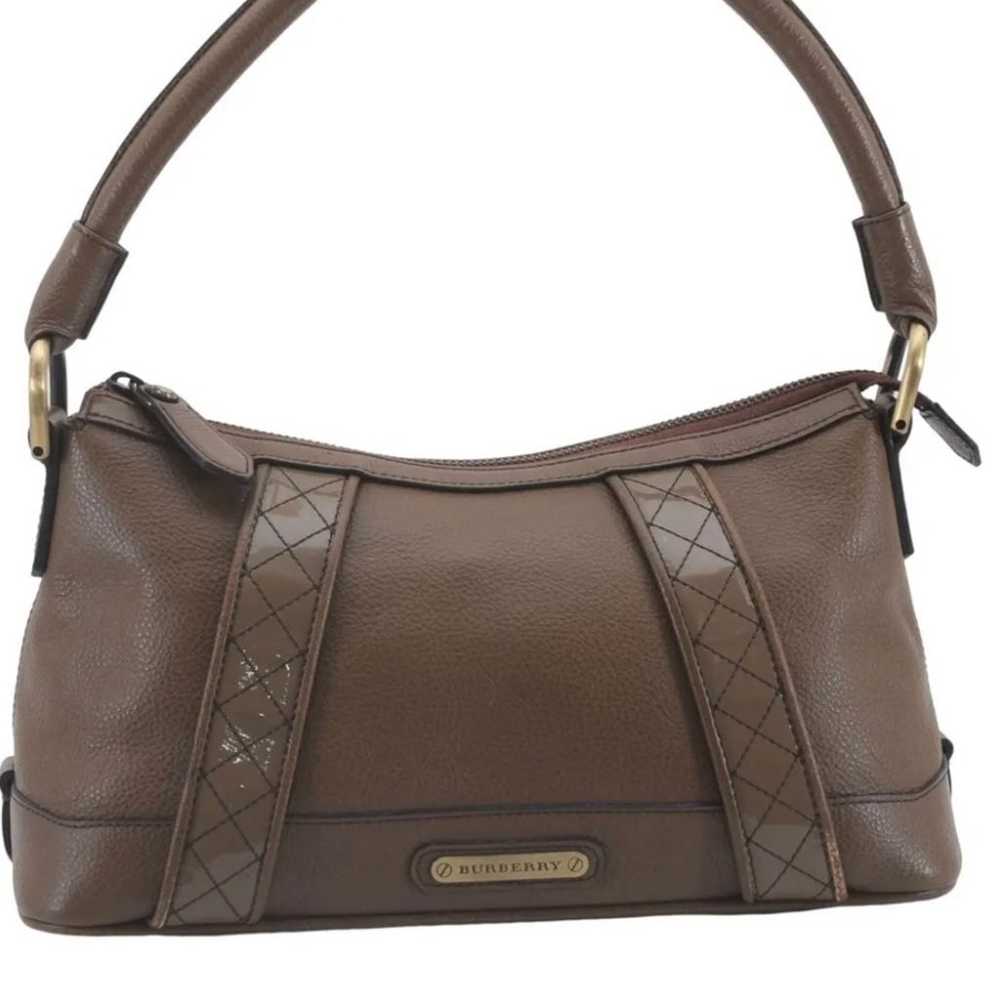 Auth Burberry Vintage Leather Shoulder - image 1