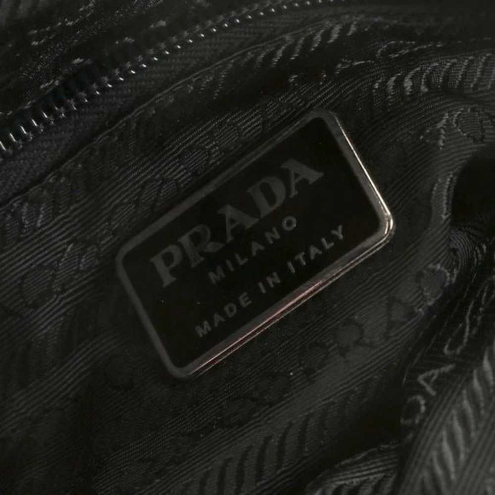 Prada Black Nylon and Leather Tote Bag - image 10
