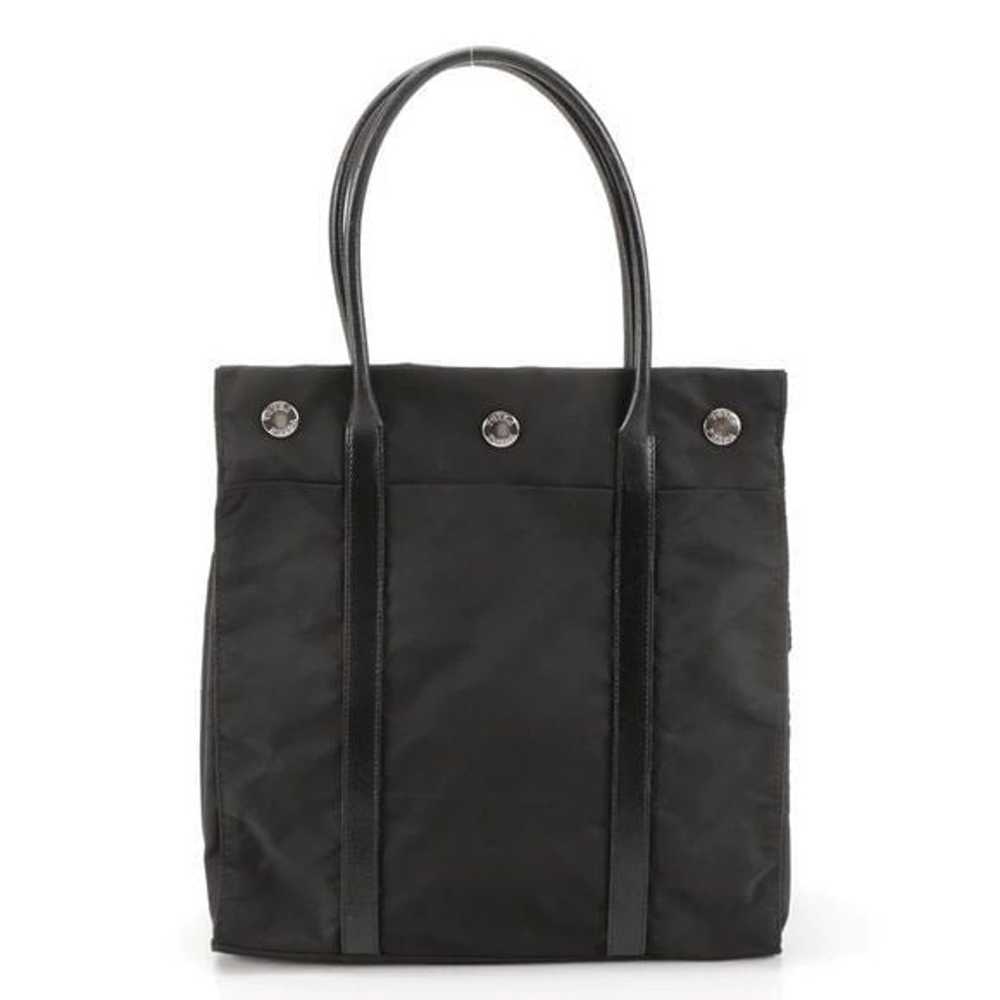 Prada Black Nylon and Leather Tote Bag - image 1