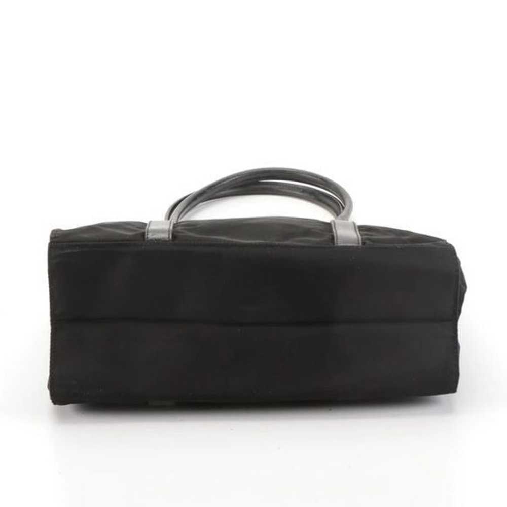 Prada Black Nylon and Leather Tote Bag - image 7