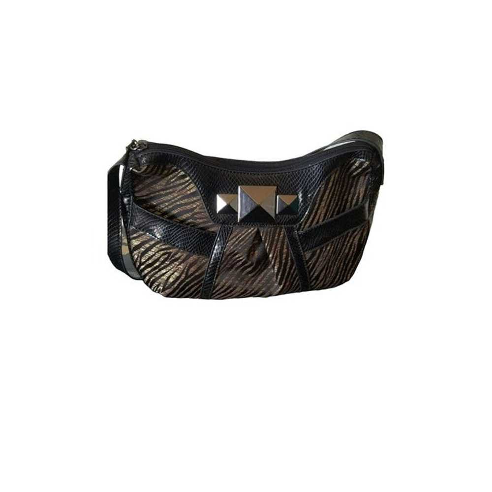 Gold and Black Animal Print Handbag - image 2