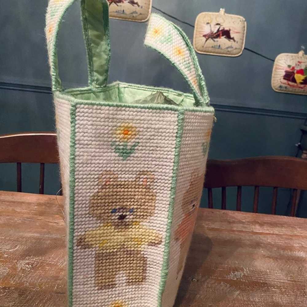 Handmade Needlepoint Bag - image 4