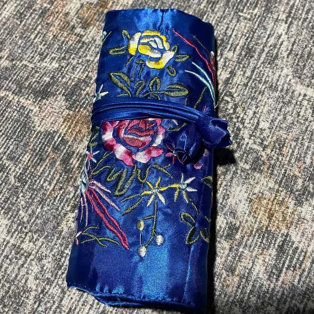 Travel Bag Roll up Pouch - Beautifully Embroidere… - image 4