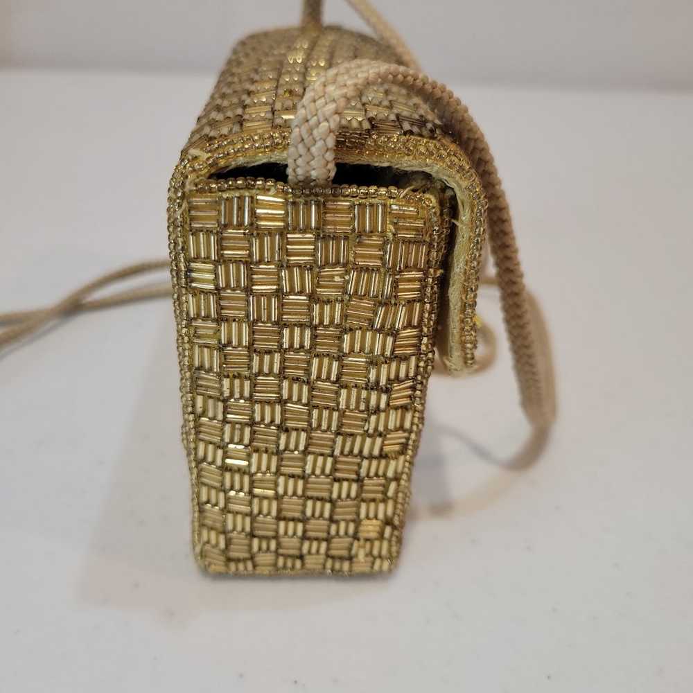 Vintage Handmade Magid Beaded Purse - image 5