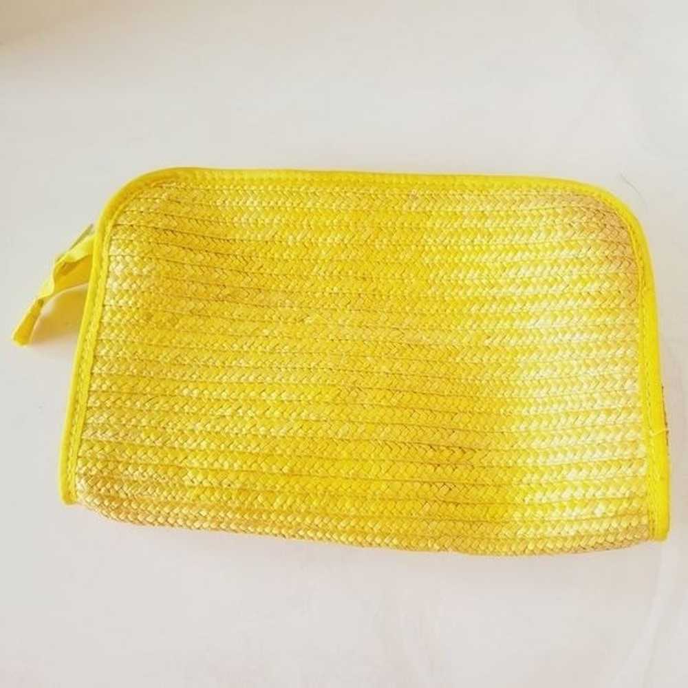 Vintage 80s Woven Straw Purse / Clutch - image 10