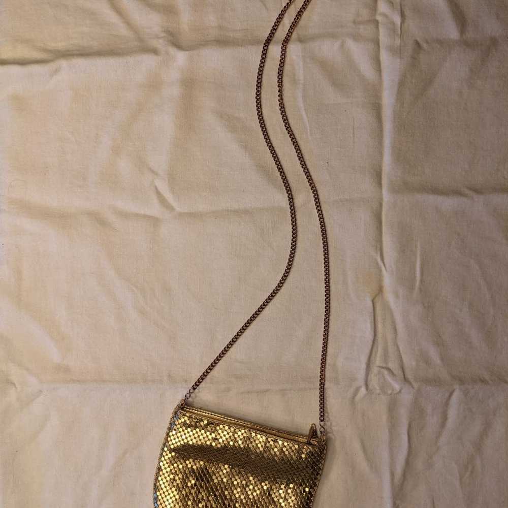 1980's gold metal mesh bag - image 2